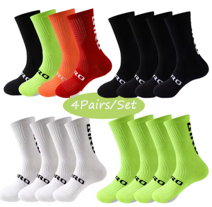 4-Pack Performance Cycling Socks