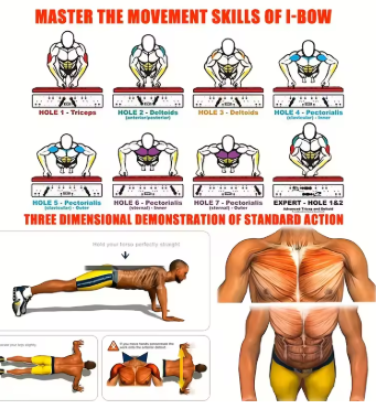 ULTIMATE BODY TRANSFORMER: 12-in-1 Foldable Push-Up Board System